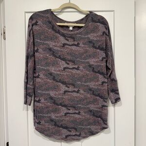 Women’s | Market and Spruce | Brushed Knit top | quarter sleeve | size Large